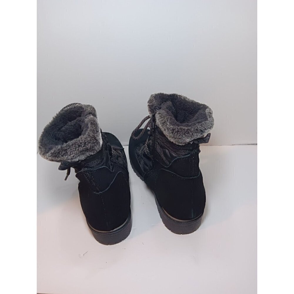 Bearpaw Women's 10 Sunta Waterproof Fur Lined Thermal Tested Black Boots - Picture 3 of 7